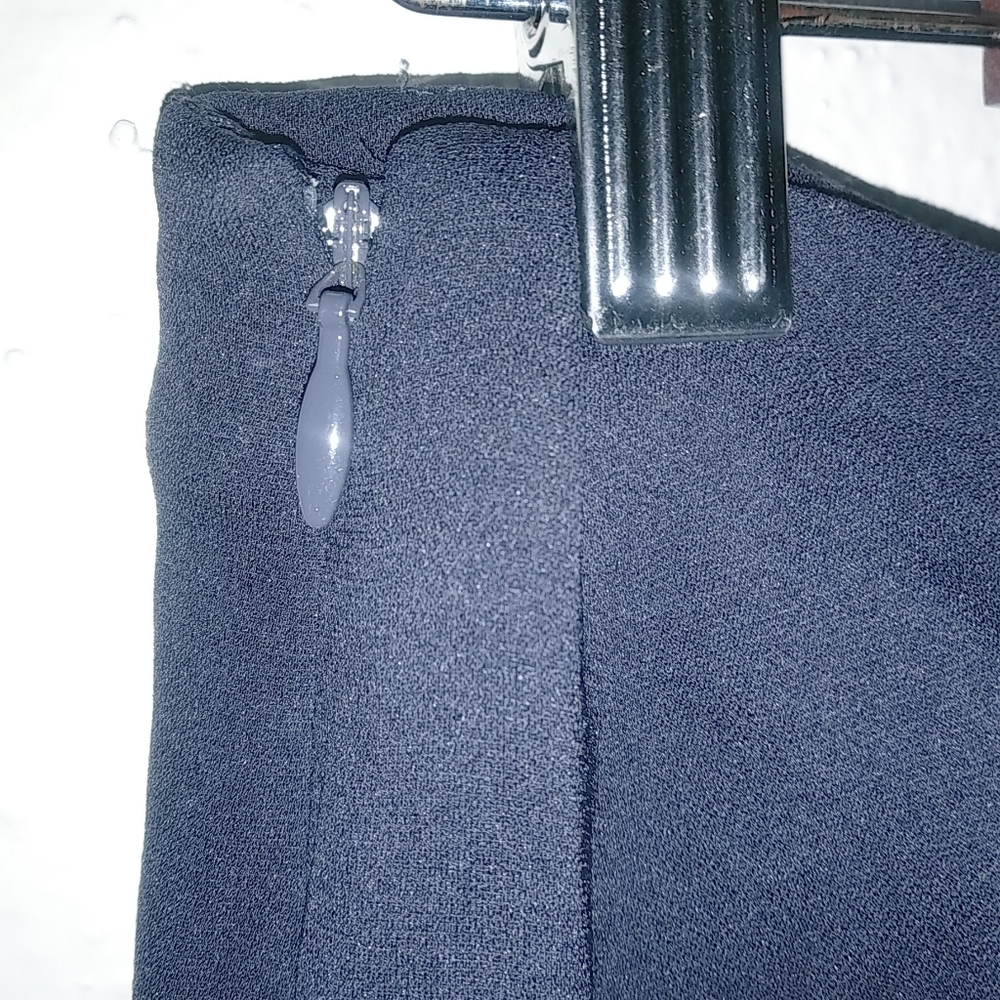 Eileen Fisher S 29x29 Silk Spandex Darkest Navy Formal Pants Petite - Picture 4 of 8